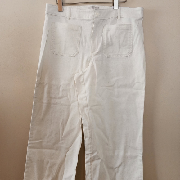 LOFT Pants - LOFT Cream Wide Leg Pants